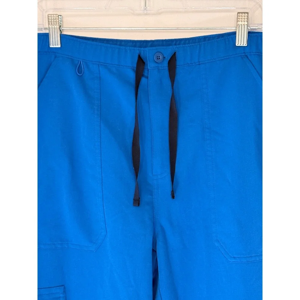 Figs Cairo Cargo Scrub Pants Men's Royal Blue Medical Nursing Doctor Large